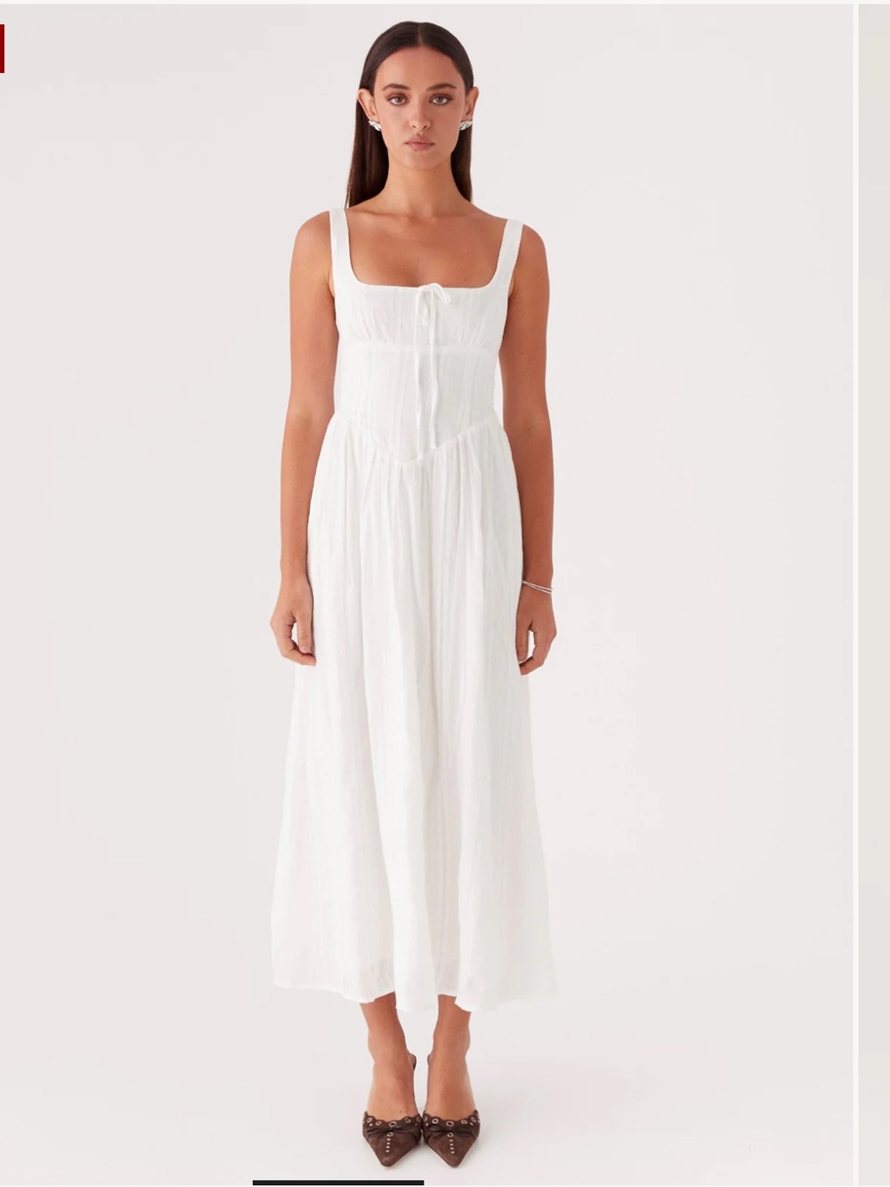 NWT Peppermayo Pascuelle White Midi Dress
